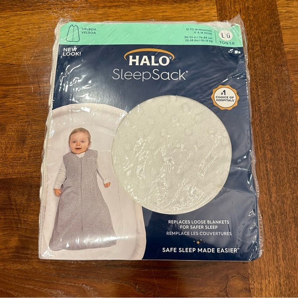Halo Pajamas Halo Sleep Sack Wearable Blanket Plushy Dot Velboa